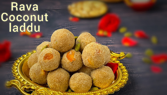 Rava Coconut Laddu