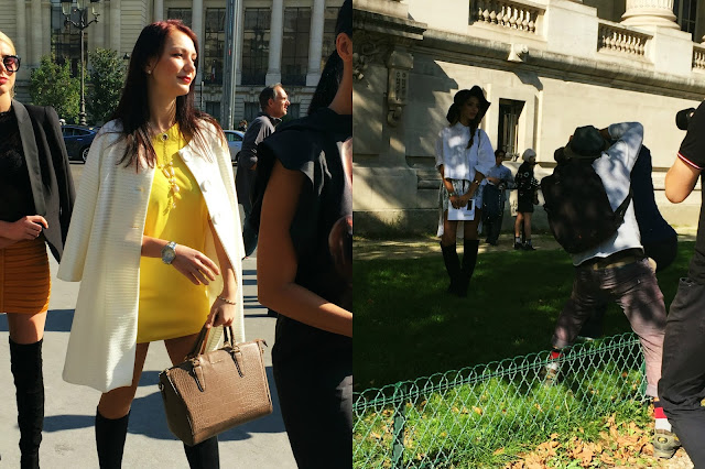 Paris Fashion Week Mugler SS16 street style