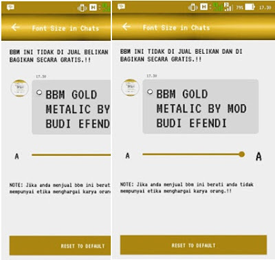 BBM MOD Gold Metalic APK Terbaru V2.11.0.16