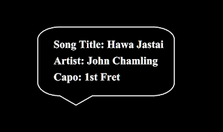Hawa Jastai Guitar Chords - John Chamling | Guitar Chords of Hawa Jastai | Nepali Song Chords