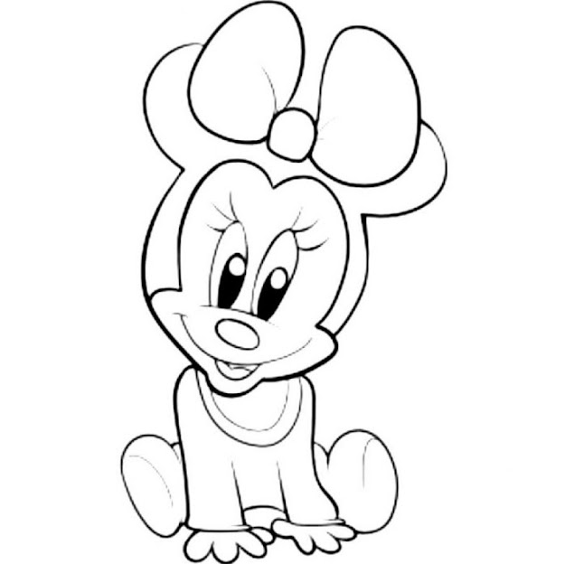 Baby Mickey Mouse Drawings Baby Disney Cartoon Characters Coloring Inside Coloring  Pages Draw Disney Characters