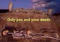 dead man skeleton in grave
