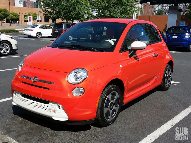 Fiat 500e at Drive Revolution in Portland, Oregon