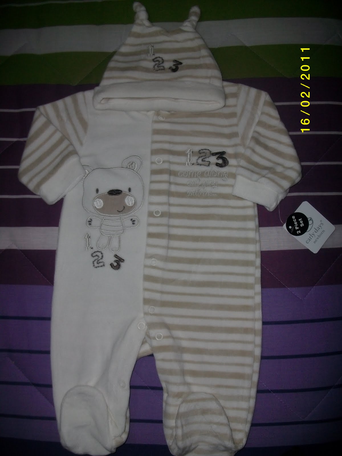 PIJAMA + GORRITO para ✿IAGO✿ de su madrina TANIA