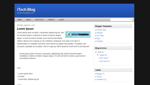 iTech Blog Templates for Blogger