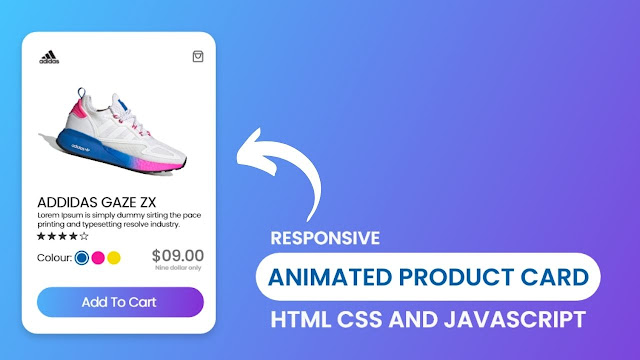Product Card HTML CSS JavaScript