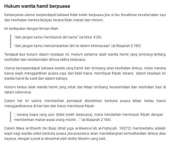 Moon punyer blog: Berpuasa ketika hamil