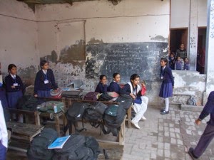 Inside a classroom