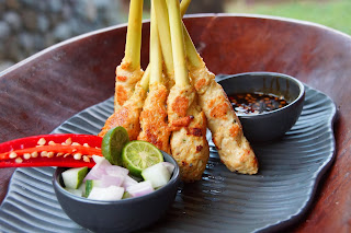 Satay Lilit is a real  Balinese dish - Indonesian food