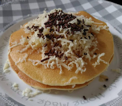 resep pancake keju cokelat haan pancake