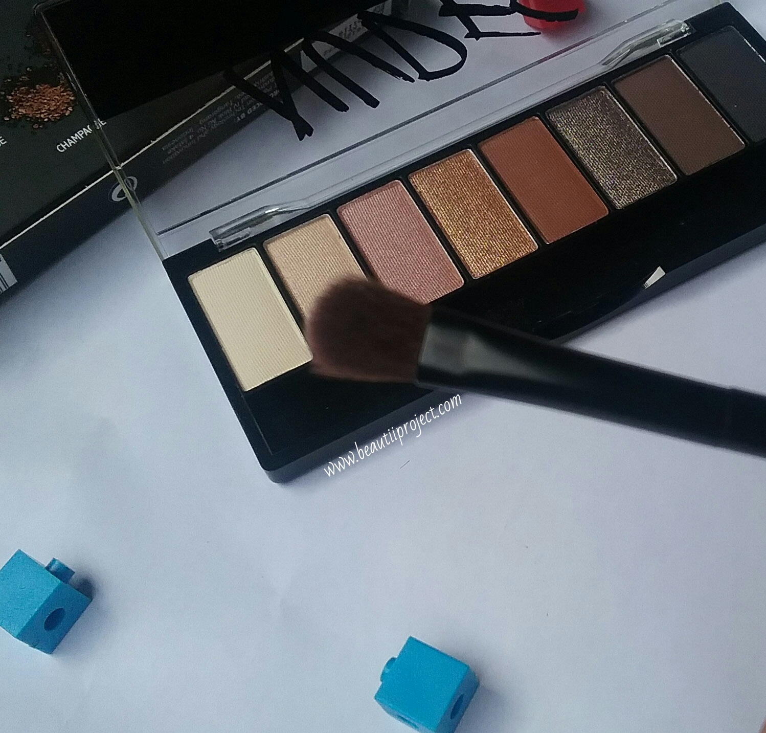 MAKE OVER NUDE EYESHADOW PALETTE REVIEW SWATCHES MAKEUP LOOK