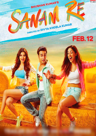 Poster of Sanam Re 2016 Full Hindi Movie Download DVDRip 720p 1Gb Hd