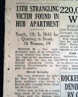 Boston strangler newspaper articles