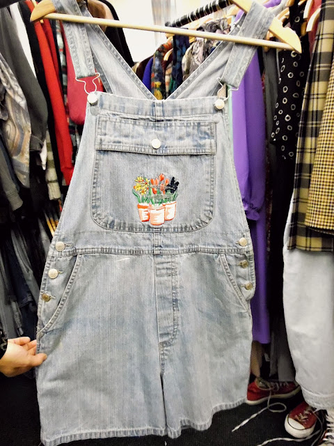 cheap, vintage dungarees at lou lou's vintage fair, Cardiff | ACupofT