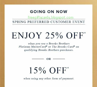 Free Printable Brooks Brothers Coupons