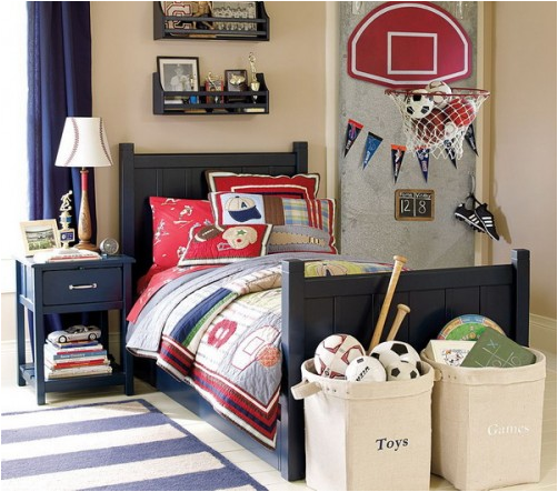 Young Boys Sports Bedroom Themes | Design Inspiration of Interior,room ...