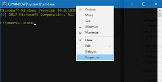 Cara Mengubah Warna Background dan Text di Command Prompt 