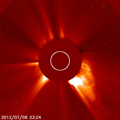 Manchas solares 1515 produjo llamarada solar clase X1.1, el 06 de Julio 2012