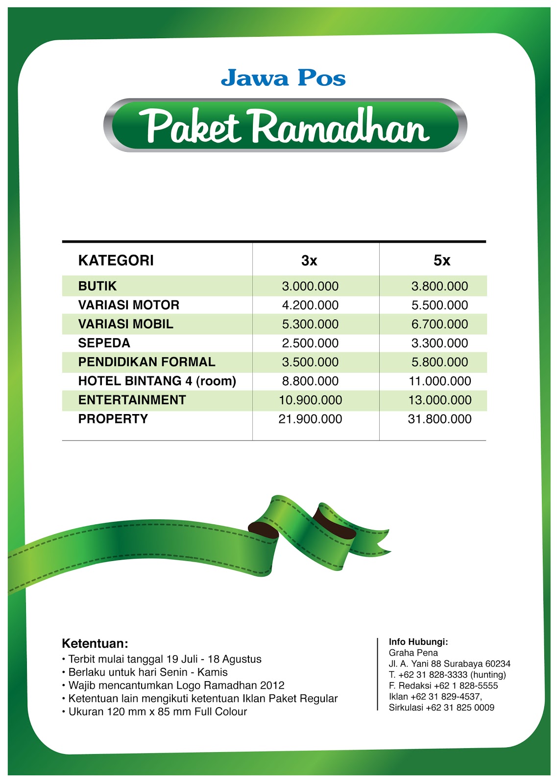 Jawa Pos Koran  Pasang Iklan Jawa Pos  Harga Iklan Jawa 