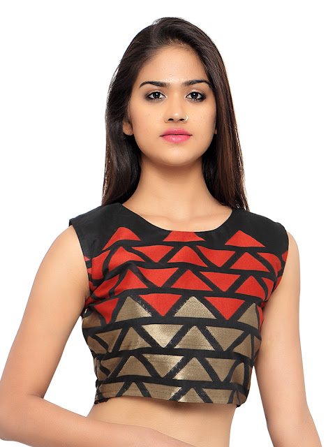 buy black crop top online from Inddus.com