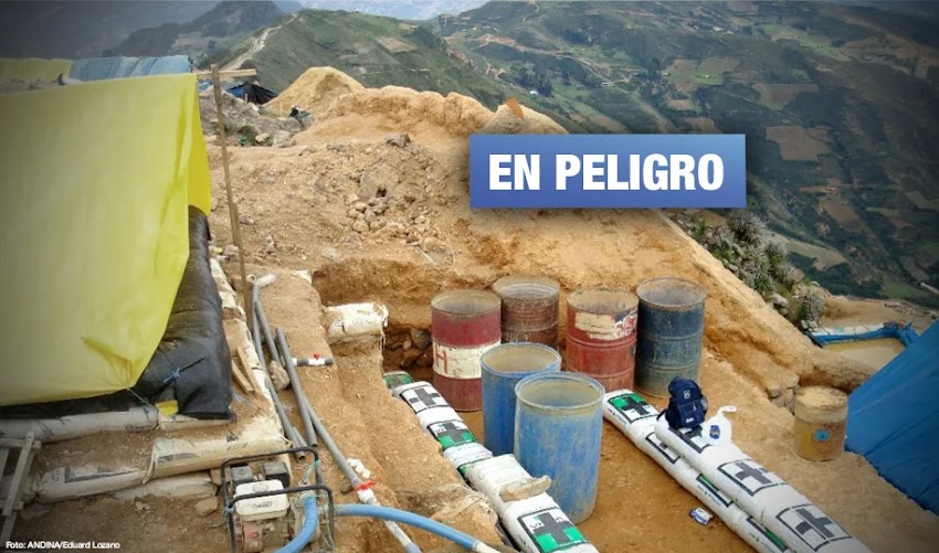 Existe un silencio total ante contaminación de minería ilegal en valle Condebamba