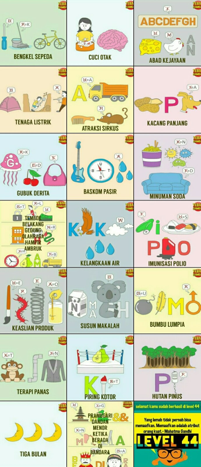 Kunci Jawaban Tebak Gambar Level 44 Kunci Jawaban Tebak Gambar