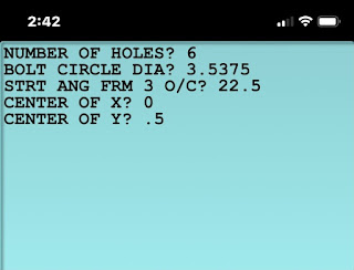 Bolt Hole Program for GrafNCalc83