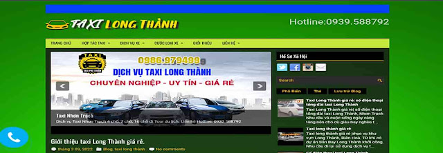 Liên hệ Taxi Long Thành