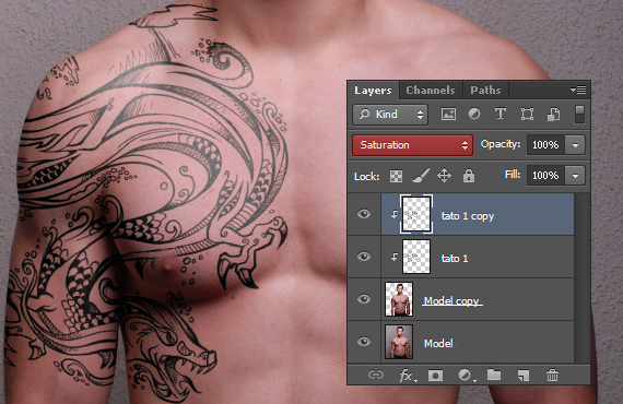 Tutorial Cara Membuat Tato Menggunakan Photoshop