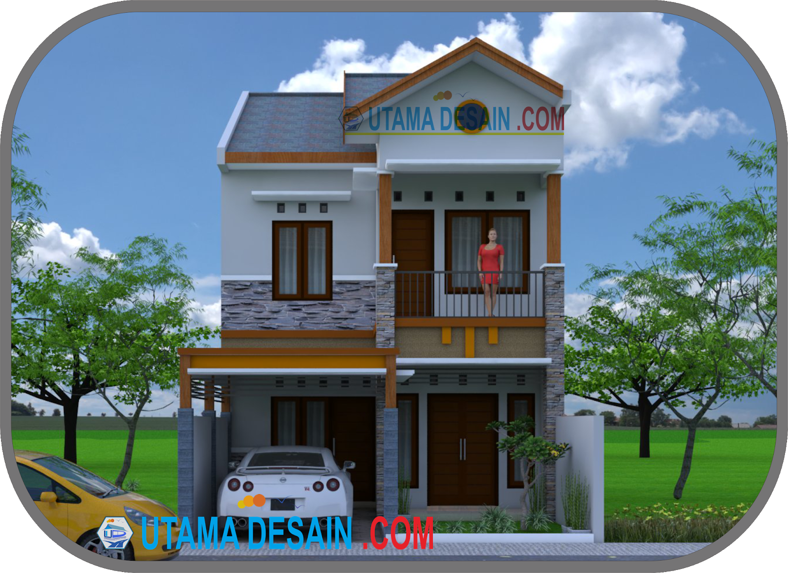 Kode B06 Desain Rumah Minimalis 2 Lantai Bpk Rudi Di Tangerang Banten