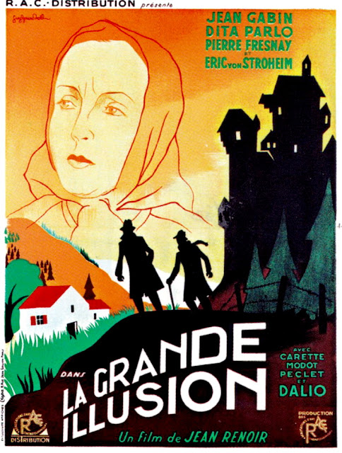 LA GRANDE ILLUSION. Francia: 60 x 80 cms. Arte: Guy Gérard Noël. Imprenta: Affiches Crépa, París. LA GRAN ILUSIÓN. La grande illusion. 1937. Francia. Dirección: Jean Renoir. Reparto: Jean Gabin, Erich von Stroheim, Pierre Fresnay, Marcel Dalio, Dita Parlo, Jean Dasté, Julien Carette, Georges Péclet, Werner Florian, Sylvain Itkine, Gaston Modot, Jacques Becker.