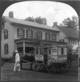 Climbing My Family Tree: Milk Delivery to City Homes (In the public domain; LOC)