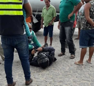 Morador de Delmiro Gouveia fica ferido, após sofrer acidente com moto em Olho D'Água do Casado