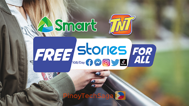 Smart, TNT Free Stories for All, extra 1GB/day of FB, IG, TikTok