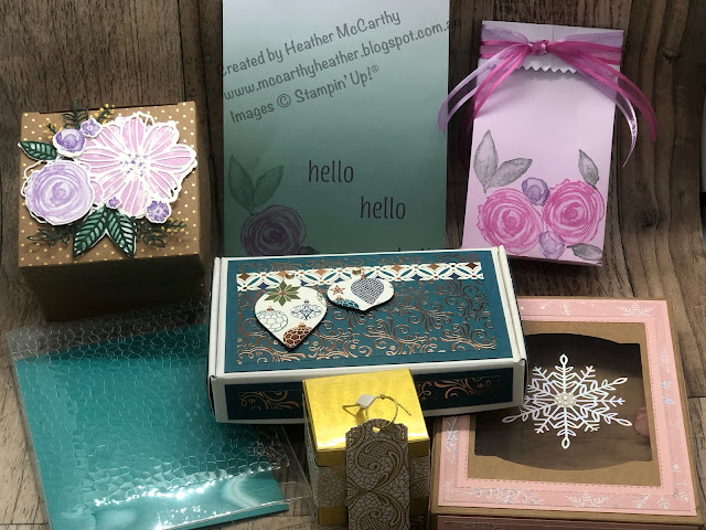 Stampin' Up! Packing solutions, Christmas Presents, Being CreateAble with Heather