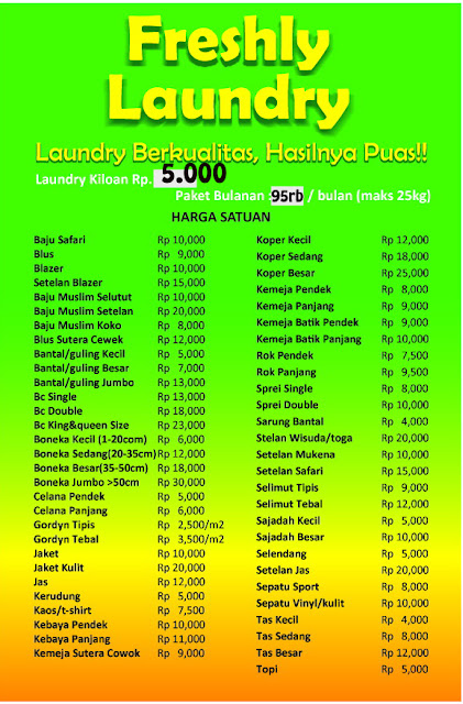 Contoh Nota Laundry  Service Laptop