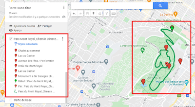 Google My Maps - Importation fichier gps