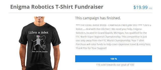 Example of T-Shirt Fundraiser that Raised $1300