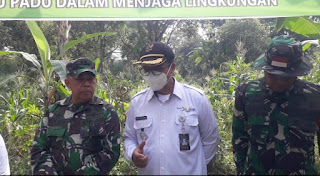 Camat Cibiru Didin Dikayuana Ucapkan Terima Kasih Kepada Kodim 0618 Kota Bandung Untuk Penanaman Pohon di RTH di Cibiru Dan Menunggu Penanaman Pohon Berikutnya 