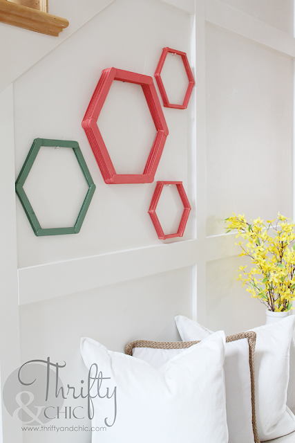 Create cute wall art using popsicle sticks!