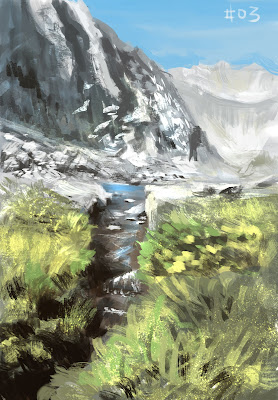 douglas deri, deri, art, fineart, oil, paint, tutorial, brush, landscape, mountain, conceptart