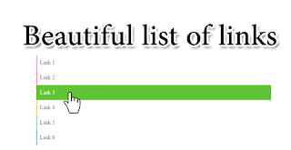 How to Add a Beautiful list of links in Blogger or Website