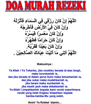 ShahidaAzlini Doa Murah Rezeki