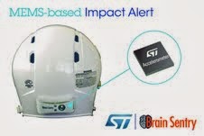 MEMS Accelerometer from STMicroelectronics Is Part of Newly Launched Brain Sentry Impact Sensor