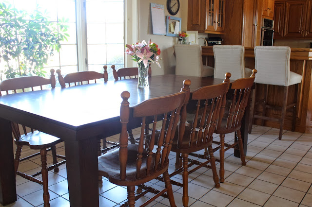 kitchen table and bar stools
