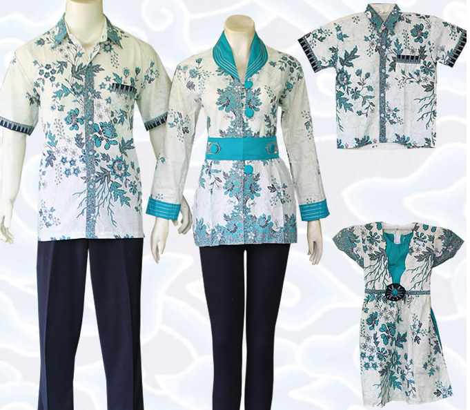 Model Baju  Batik Sarimbit Untuk Pakaian Seragam Keluarga  