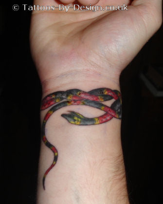 Labels snake tattoo