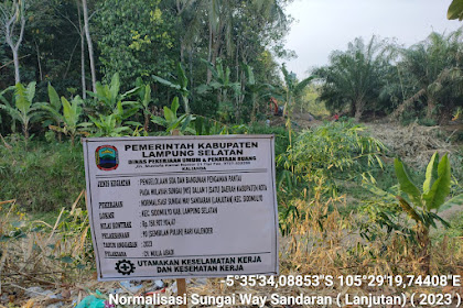 Normalisasi sungai, Warga Ucapkan Terima Kasih Kepada Bupati Lampung Selatan