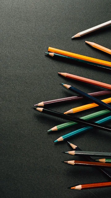 Multicolored Pencils Image Wallpaper