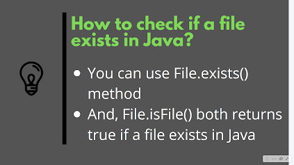 How to check if a File exists in Java with Example